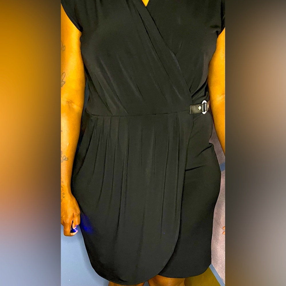 Cute black evening dress for work or going out.